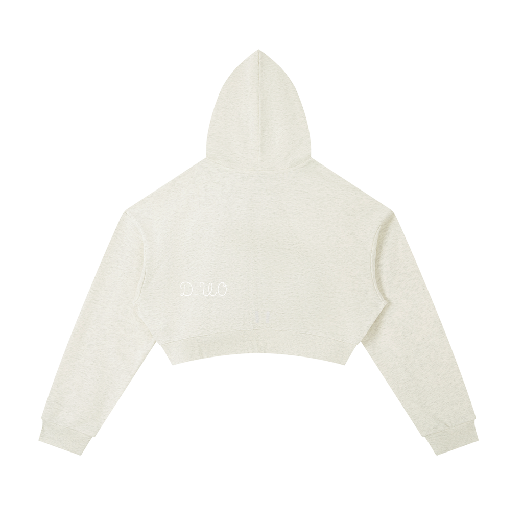 Essential Cropped Zip-Up Hoodie