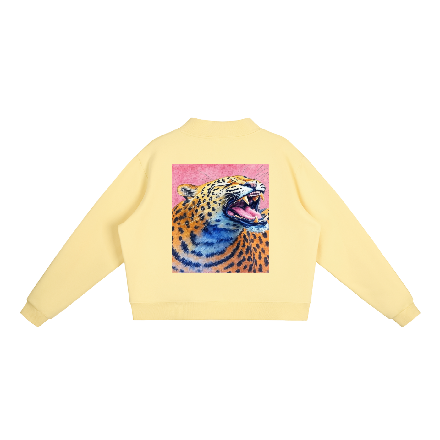 Essential Fleece Mock-Neck Crew Sweatshirt