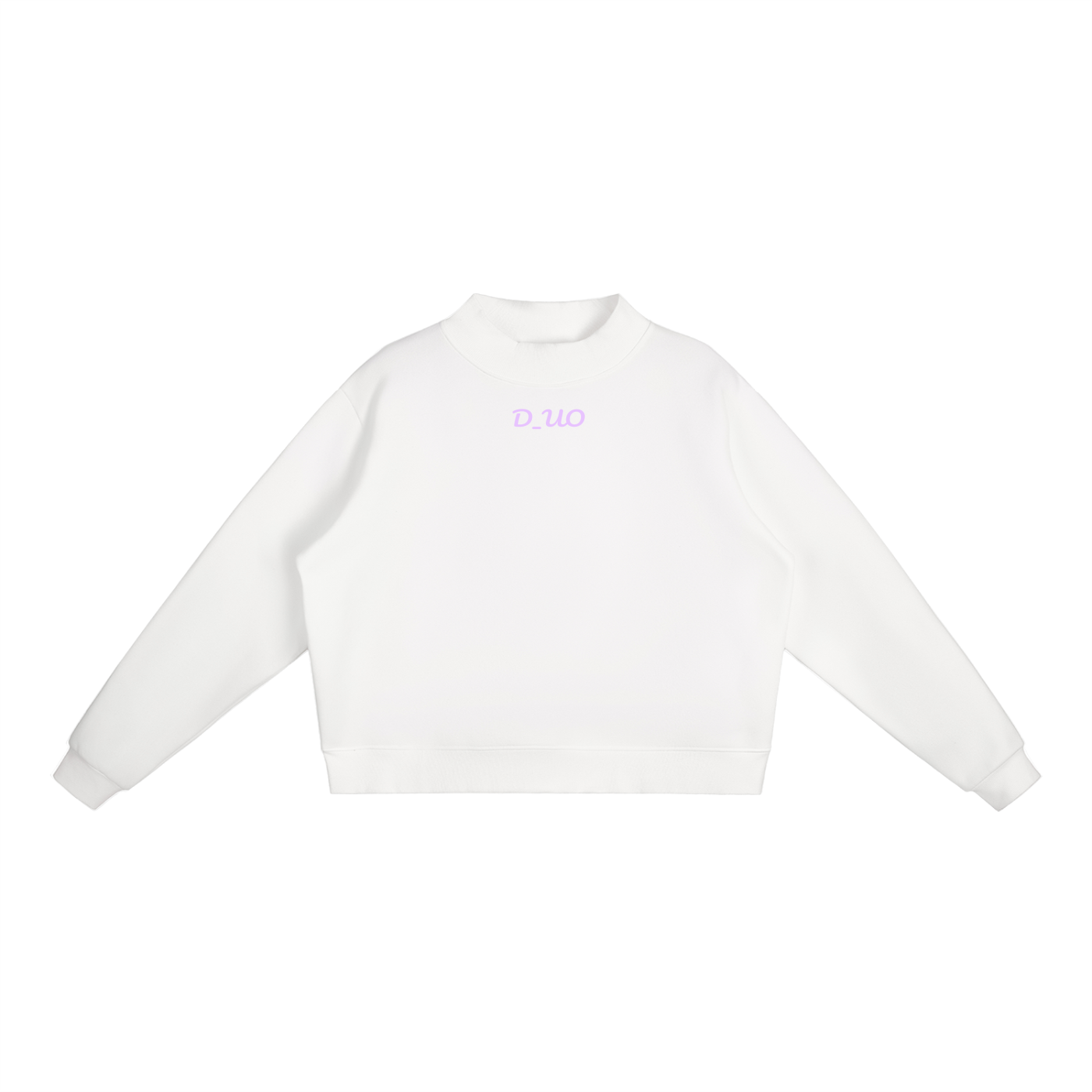 Essential Fleece Mock-Neck Crew Sweatshirt