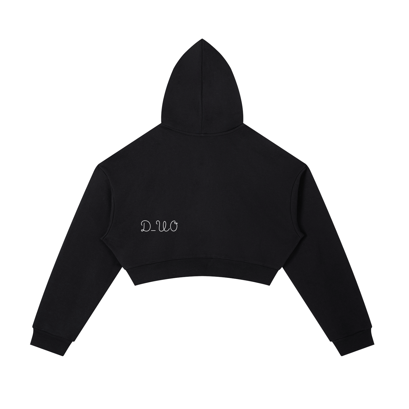 Essential Cropped Zip-Up Hoodie
