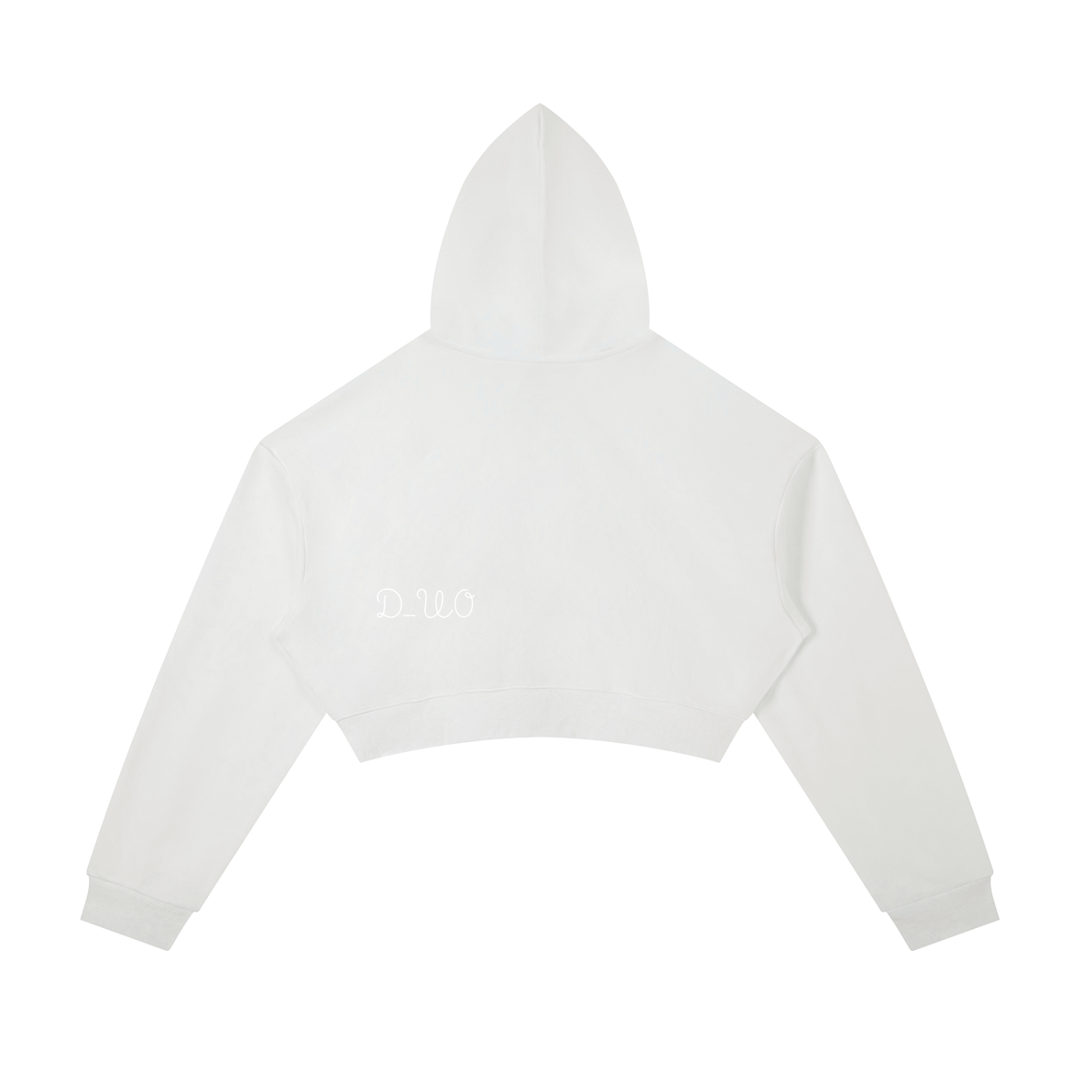 Essential Cropped Zip-Up Hoodie
