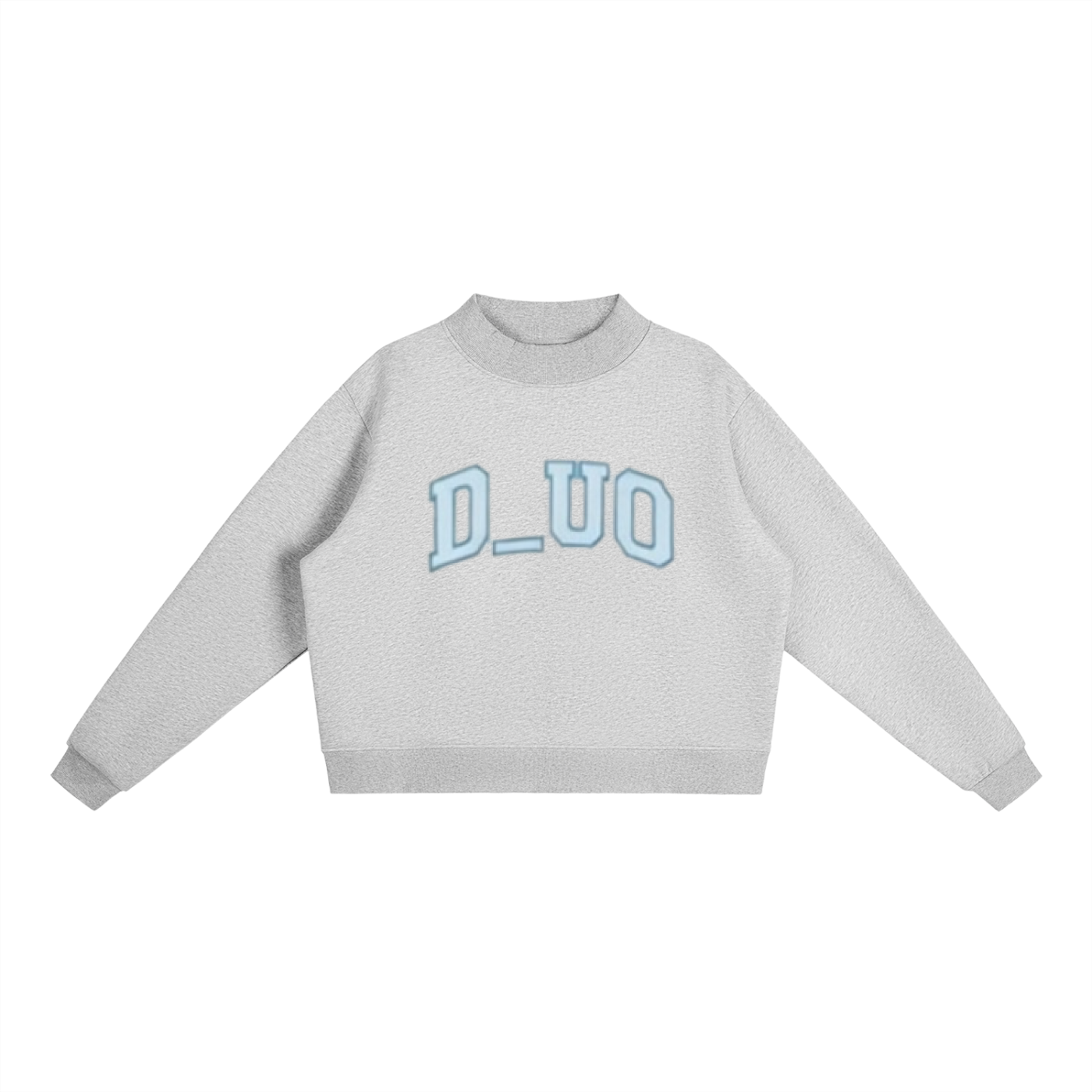 Essential Fleece Mock-Neck Crew Sweatshirt